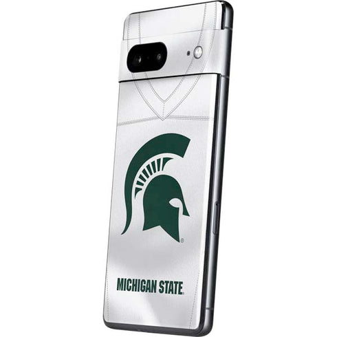 Michigan State University White Jersey Pixel Skins